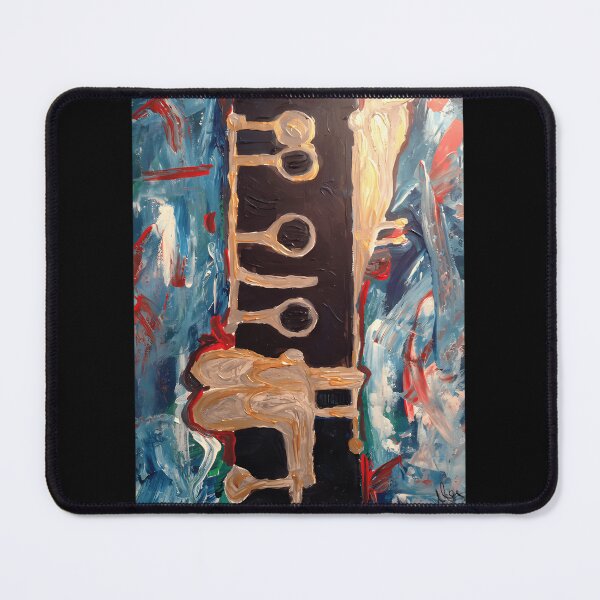 Item preview, Abstract Acrylic Paint Woodwind Instrument Clarinet Canvas designed and sold by PietroSchultz.