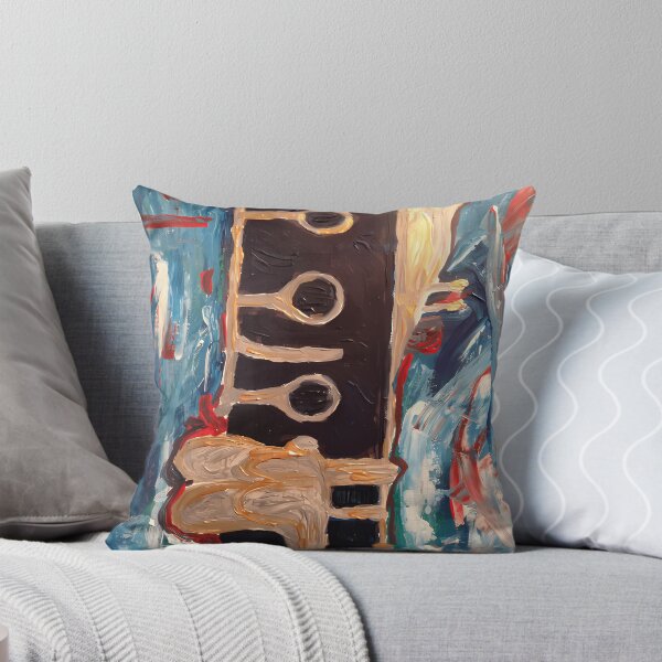 Item preview, Abstract Acrylic Paint Woodwind Instrument Clarinet Canvas designed and sold by PietroSchultz.
