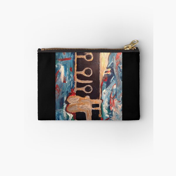 Item preview, Abstract Acrylic Paint Woodwind Instrument Clarinet Canvas designed and sold by PietroSchultz.