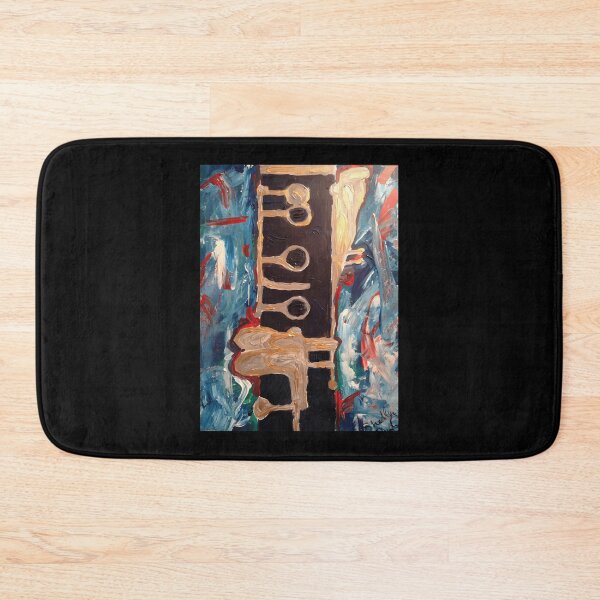 Item preview, Abstract Acrylic Paint Woodwind Instrument Clarinet Canvas designed and sold by PietroSchultz.