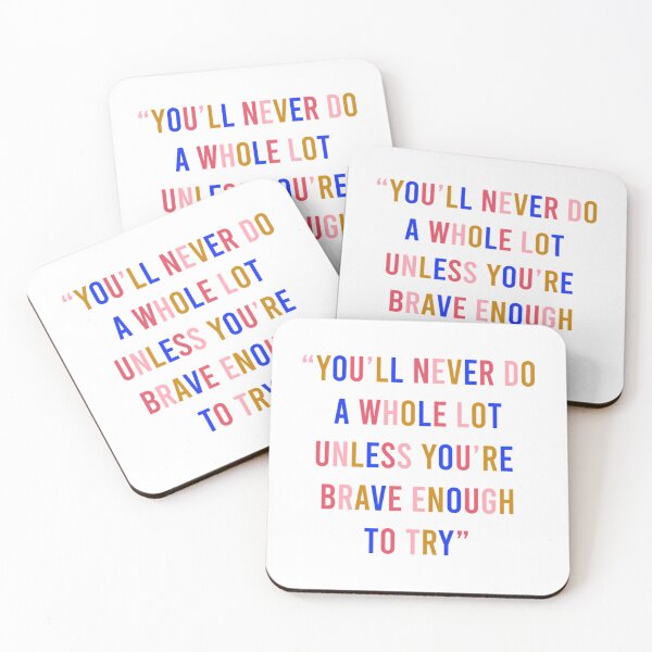 Item preview, You'Ll Never Do A Whole Lot Unless You'Re Brave Enough To Try - Dolly Parton Quote designed and sold by RoumiArtf.