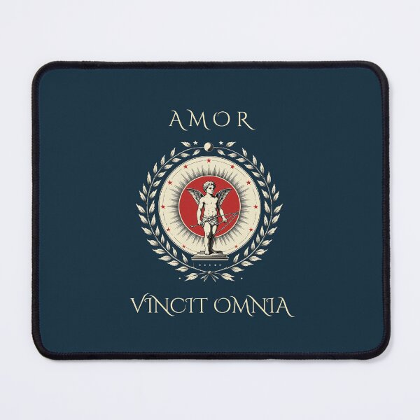 Item preview, Amor Vincit Omnia – Love Conquers All Latin Quote, Classical Romantic Design designed and sold by semenol.