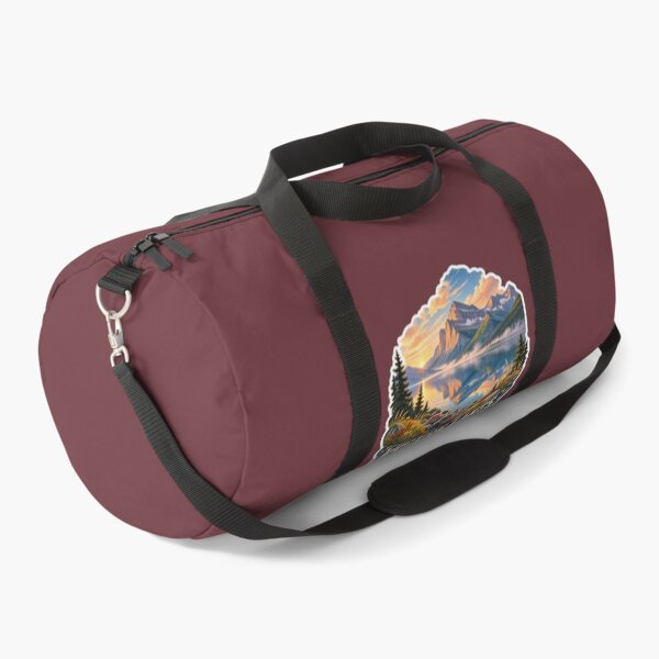 Item preview, Waterton Lakes Alberta Vintage Rocky Mountain Travel Print designed and sold by PinUpPizzazz.