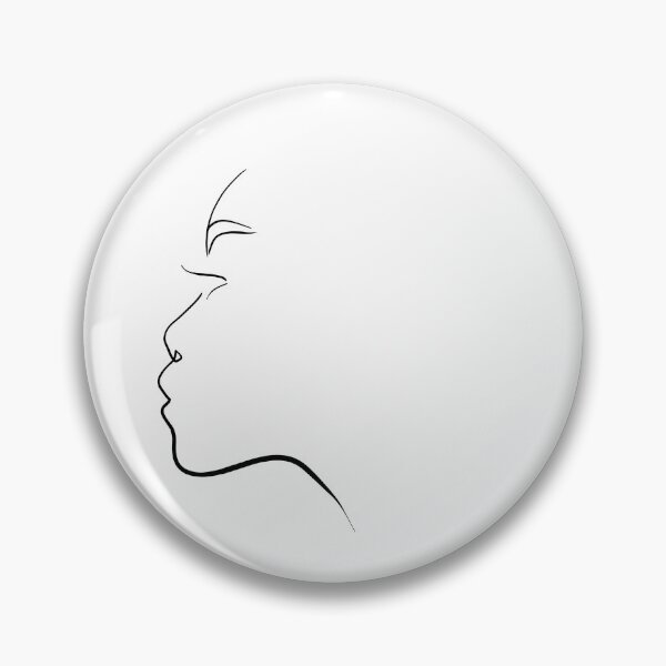 Item preview, Fine line art side portrait  designed and sold by PurpleClouds26.