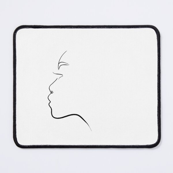 Item preview, Fine line art side portrait designed and sold by PurpleClouds26.