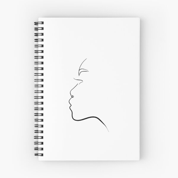 Item preview, Fine line art side portrait  designed and sold by PurpleClouds26.