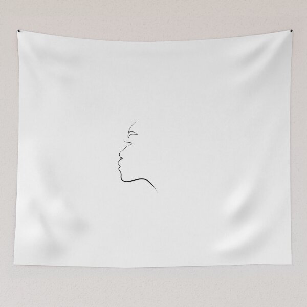 Item preview, Fine line art side portrait  designed and sold by PurpleClouds26.