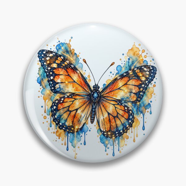 Item preview, Luminous Watercolor Monarch designed and sold by Peachy Dreams.