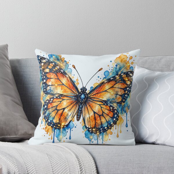 Item preview, Luminous Watercolor Monarch designed and sold by Peachy Dreams.