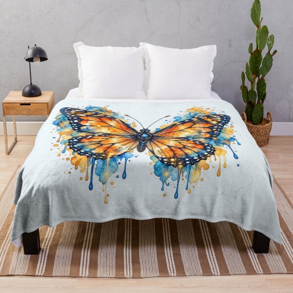 Item preview, Luminous Watercolor Monarch designed and sold by Peachy Dreams.