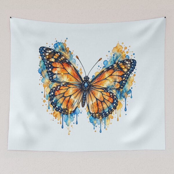 Item preview, Luminous Watercolor Monarch designed and sold by Peachy Dreams.
