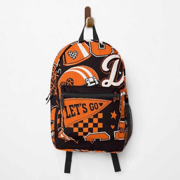 Item preview, Game Day Football Black And Orange Fan Cheer designed and sold by ImeldaSparks.