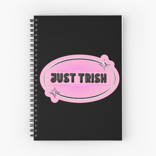 Item preview, JUST TRISH, TRISHA PAYTAS, BLACK FUZZY LETTERS, GLITTER designed and sold by larissa-myrie.