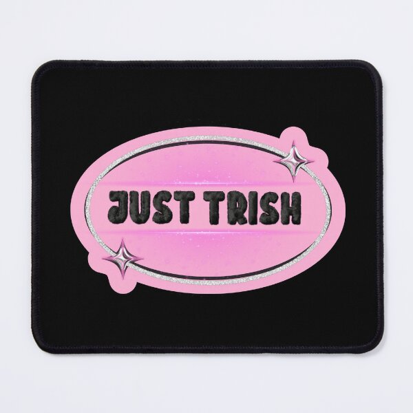 Item preview, JUST TRISH, TRISHA PAYTAS, BLACK FUZZY LETTERS, GLITTER designed and sold by larissa-myrie.
