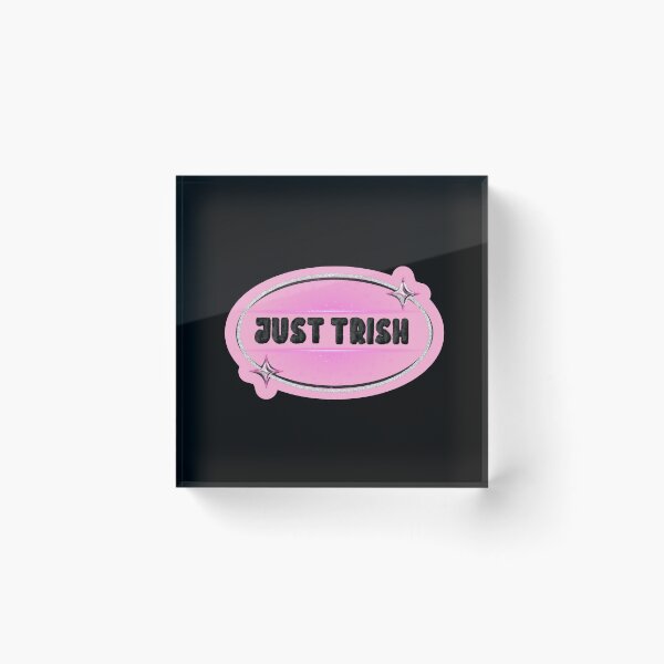 Item preview, JUST TRISH, TRISHA PAYTAS, BLACK FUZZY LETTERS, GLITTER designed and sold by larissa-myrie.