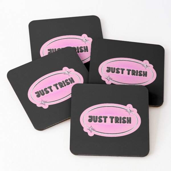 Item preview, JUST TRISH, TRISHA PAYTAS, BLACK FUZZY LETTERS, GLITTER designed and sold by larissa-myrie.