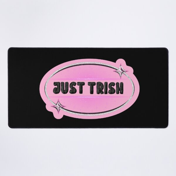 Item preview, JUST TRISH, TRISHA PAYTAS, BLACK FUZZY LETTERS, GLITTER designed and sold by larissa-myrie.