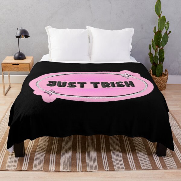 Item preview, JUST TRISH, TRISHA PAYTAS, BLACK FUZZY LETTERS, GLITTER designed and sold by larissa-myrie.
