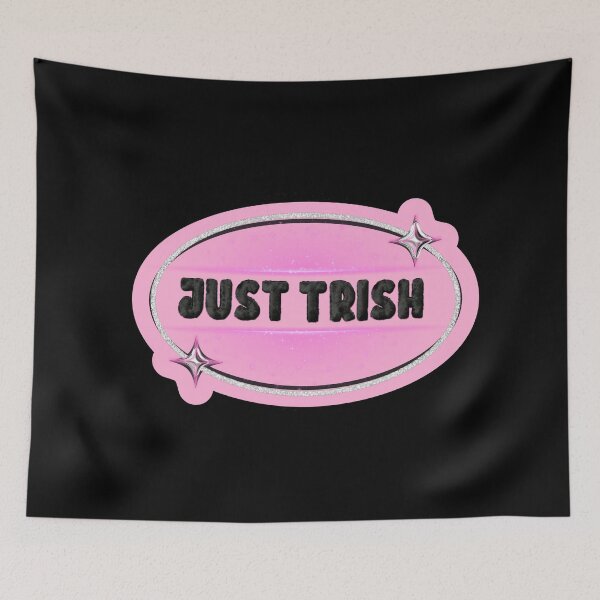 Item preview, JUST TRISH, TRISHA PAYTAS, BLACK FUZZY LETTERS, GLITTER designed and sold by larissa-myrie.