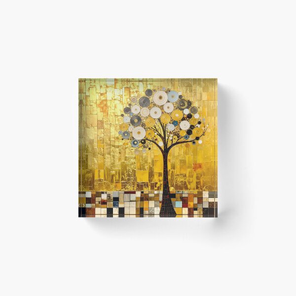 Item preview, Symbolist Geometric Spiral Tree Abstract designed and sold by Vicky Brago-Mitchell®.