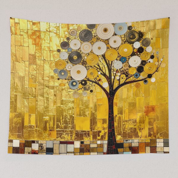 Item preview, Symbolist Geometric Spiral Tree Abstract designed and sold by Vicky Brago-Mitchell®.