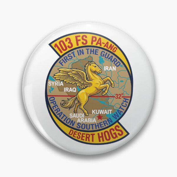 Item preview, USAF 103rd Fighter Squadron PA-ANG Operation Southern Watch Patch designed and sold by CharlieDesings.