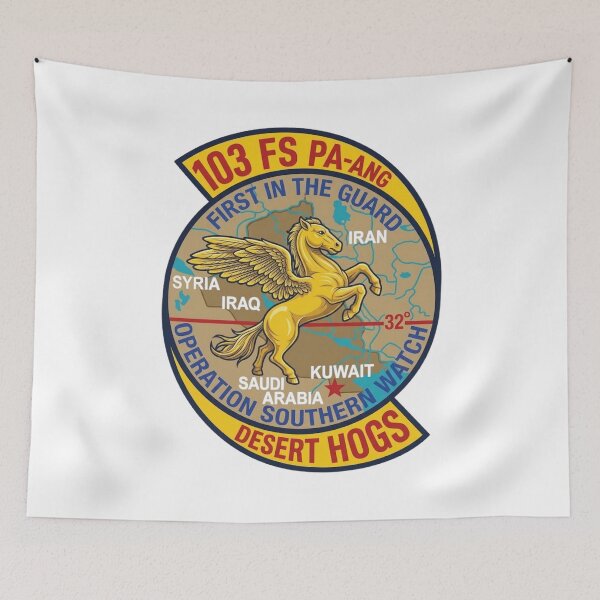 Item preview, USAF 103rd Fighter Squadron PA-ANG Operation Southern Watch Patch designed and sold by CharlieDesings.