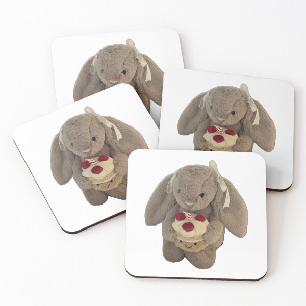 Item preview, jellycat bow bunny and cake designed and sold by teethfairy.