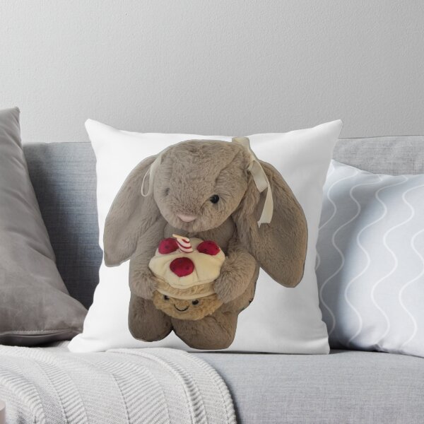 Item preview, jellycat bow bunny and cake designed and sold by teethfairy.