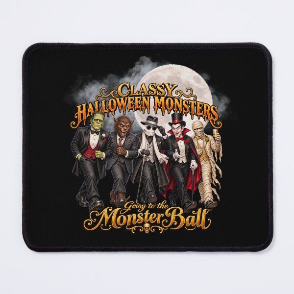 Item preview, Classy Halloween Monsters – Going to the Monster Ball designed and sold by Classic Chaos Creations.