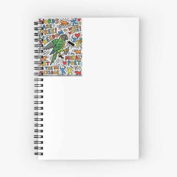 Item preview, Dusky Conure Mural Poet designed and sold by PictoVibe.