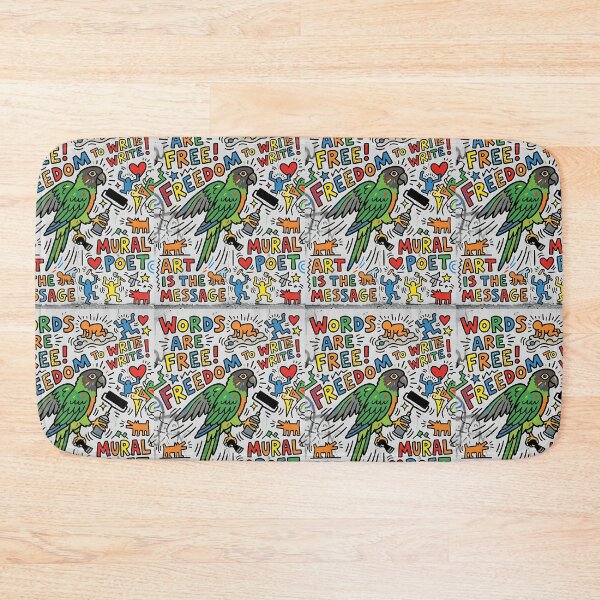 Item preview, Dusky Conure Mural Poet designed and sold by PictoVibe.