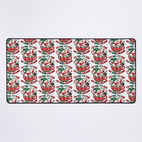 Item preview, Funny Snowman Meltdown in a Christmas Mug designed and sold by skyartdesign.