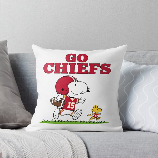 Item preview, Snoopy & Woodstock Kansas City Chiefs Football Retro F398 designed and sold by GLUVY-THEME.