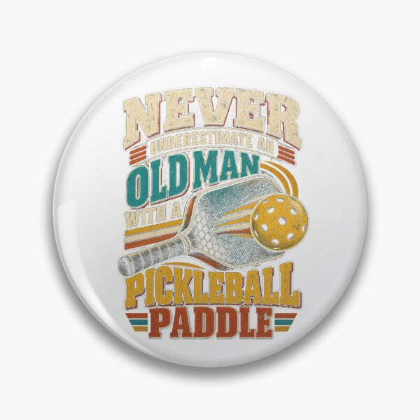 Item preview, Mens Never Underestimate an Old Man with A Pickleball Paddle vintage designed and sold by EmmaSchaffer1.