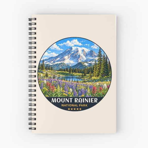 Item preview, Mount Rainier National Park Retro Design designed and sold by Gideon Emmerich.