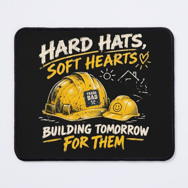Item preview, Hard Hats Soft Hearts Trade Dad Shirt designed and sold by StudioBilly3000.