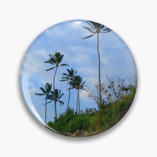 Item preview, Palms Against the Sky Oahu Coastal Bluff designed and sold by Shellush.