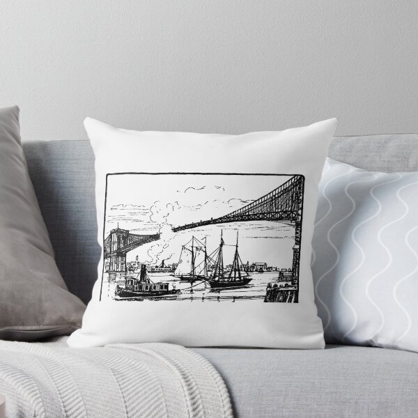 Item preview, New York Calendar 1890 - East River and the Brooklyn Bridge designed and sold by Hedrin.