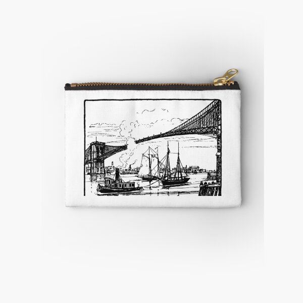 Item preview, New York Calendar 1890 - East River and the Brooklyn Bridge designed and sold by Hedrin.