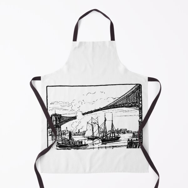 Item preview, New York Calendar 1890 - East River and the Brooklyn Bridge designed and sold by Hedrin.