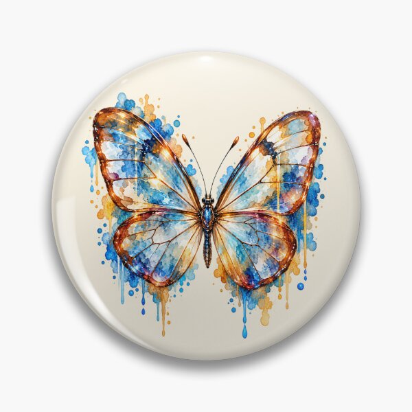 Item preview, Mariposa brillante de acuarela designed and sold by Peachy Dreams.