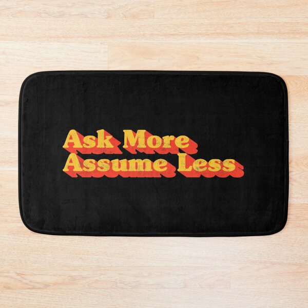 Item preview, Ask More Assume Less Funny Sarcastic Office & Relationship Advice Retro designed and sold by Chonkz.