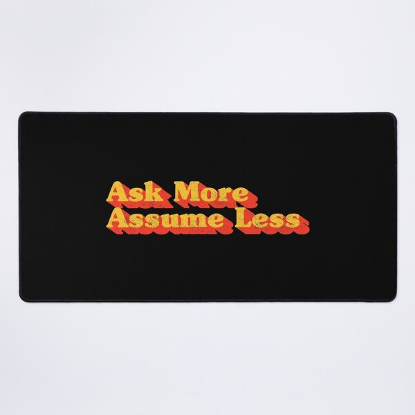 Item preview, Ask More Assume Less Funny Sarcastic Office & Relationship Advice Retro designed and sold by Chonkz.