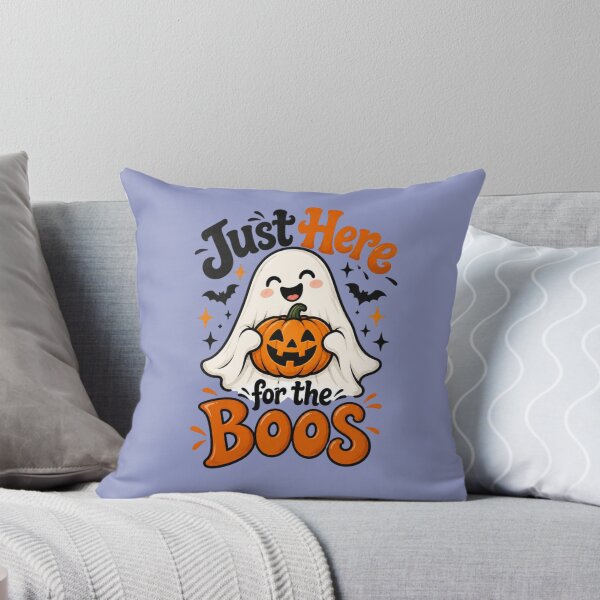 Item preview, Just Here for the Boos Cute Ghost Pumpkin Halloween Design designed and sold by Sanika arts .