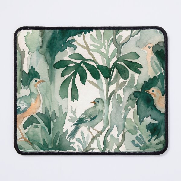 Item preview, Sage Chinoiserie Birds Watercolor Toile designed and sold by Fani*.