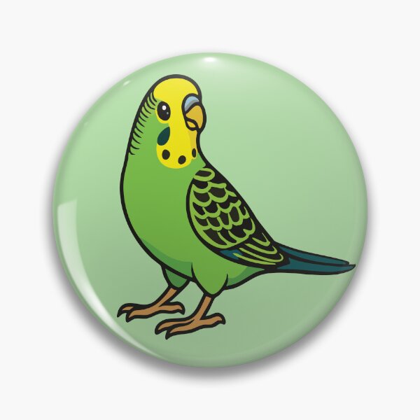 Item preview, Green and Yellow Budgie: Cute Cartoon Parakeet designed and sold by Aritxa.