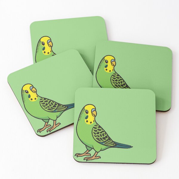 Item preview, Green and Yellow Budgie: Cute Cartoon Parakeet designed and sold by Aritxa.