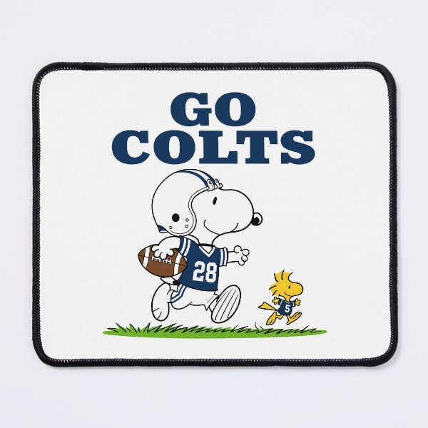 Item preview, Snoopy & Woodstock Indianapolis Colts Football Retro F401 designed and sold by GLUVY-THEME.