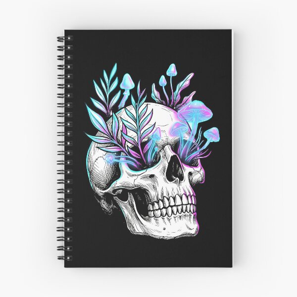Item preview, Bioluminescent Mushroom Botanical Skull Cyber Goth Modern Macabre designed and sold by WorldShop17.